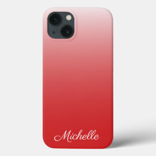 パーソナライズされたグラデーシグラデーションョン赤い大文字と小文字を区別する – Mate iPho iPhone 13ケース