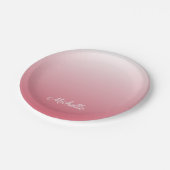 パーソナライズされたグラデーション斜め ペーパープレート (アングル)