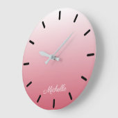 パーソナライズされたグラデーション斜め ラージ壁時計 (傾斜)