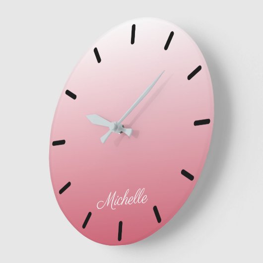 パーソナライズされたグラデーション斜め ラージ壁時計 (傾斜)