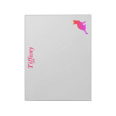 パーソナライズされたグラデーション猫 ノートパッド (回転)