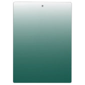 パーソナライズされたグラデーション緑 クリップボード (裏面)