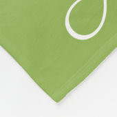 パーソナライズされたグラデーション緑 フリースブランケット (角)