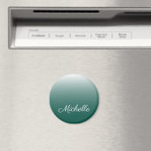 パーソナライズされたグラデーション緑 マグネット (インサイチュ (食洗機))