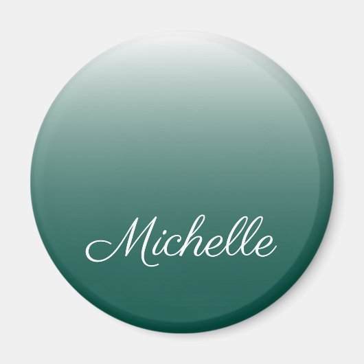 パーソナライズされたグラデーション緑 マグネット (正面)