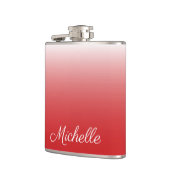 パーソナライズされたグラデーション赤 フラスク (左)