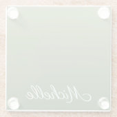 パーソナライズされたグラデーション ガラスコースター (裏面)