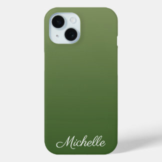 パーソナライズされたグラデーション iPhone 15ケース