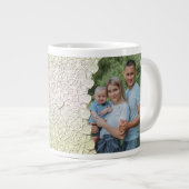 パーソナライズされたグリッターフォトマグラップデザイン ジャンボコーヒーマグカップ (正面右)