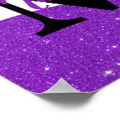 パーソナライズされたグリッターポスター ポスター (角)