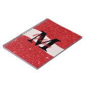 パーソナライズされたグリッター手帳 ノートブック (左側)