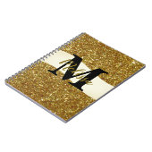 パーソナライズされたグリッター手帳 ノートブック (左側)