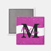 パーソナライズされたグリッター磁石 マグネット (正面/裏面)