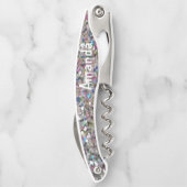 パーソナライズされたグリッター ソムリエナイフ (裏面)