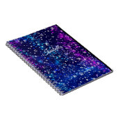 パーソナライズされたグリッター ノートブック (右側)