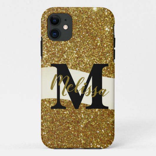 パーソナライズされたグリッター Case-Mate iPhoneケース (裏面)