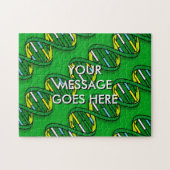 パーソナライズされたグリーンDNA医療科学 ジグソーパズル (横)