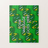 パーソナライズされたグリーンDNA医療科学 ジグソーパズル (縦)