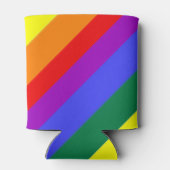 パーソナライズされたゲイプライドレインボー国旗 缶クーラー (裏面)