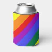 パーソナライズされたゲイプライドレインボー国旗 缶クーラー (缶裏面)