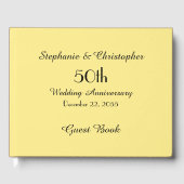 パーソナライズされたゲストブック50周年記念パーティー ゲストブック (正面)