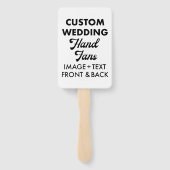 パーソナライズされたゲスト結婚ファン(10) ハンドファン (裏面)
