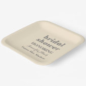 パーソナライズされたゲ結婚ブライダルシャワー ペーパープレート (傾斜あり)