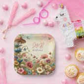 パーソナライズされたコテージコアウェディング ペーパープレート (パーティー)