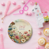 パーソナライズされたコテージコアウェディング ペーパープレート (パーティー)