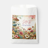 パーソナライズされたコテージコ結婚ア フェイバーバッグ (正面)
