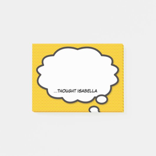 パーソナライズされたコミック風ふきだし ポストイット (正面)