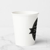 パーソナライズされたコーヒーショップのロゴコーヒー紙カップ 紙コップ (右)