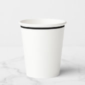 パーソナライズされたコーヒーショップのロゴコーヒー紙カップ 紙コップ (裏面)