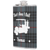 パーソナライズされたゴルファーのビニール包まれたフラスコ フラスク (左)