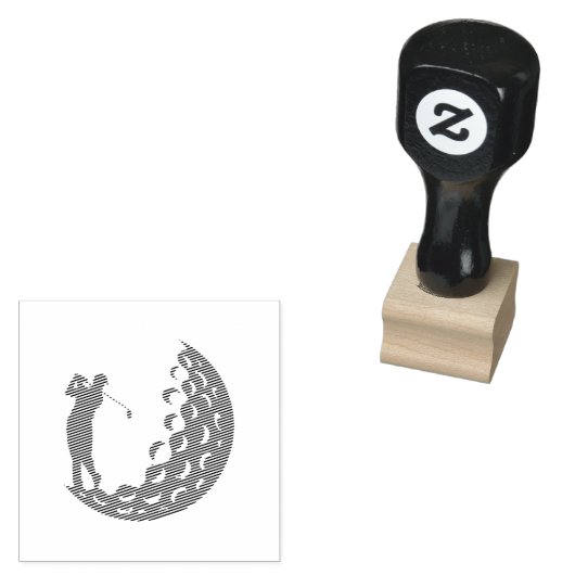 パーソナライズされたゴルファーの住所 シールカスタムインク ラバースタンプ (押印)