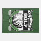 パーソナライズされたゴルファー選手プロゴルフカントリークラブ キッチンタオル (横)