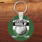 パーソナライズされたゴルファー選手プロゴルフカントリークラブ キーホルダー (正面)