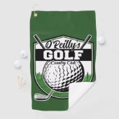 パーソナライズされたゴルファー選手プロゴルフカントリークラブ ゴルフタオル (インサイチュ)