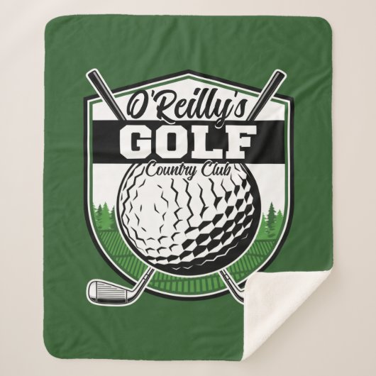 パーソナライズされたゴルファー選手プロゴルフカントリークラブ シェルパブランケット (正面)