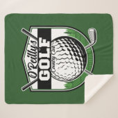 パーソナライズされたゴルファー選手プロゴルフカントリークラブ シェルパブランケット (正面(横))