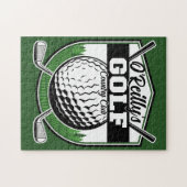 パーソナライズされたゴルファー選手プロゴルフカントリークラブ ジグソーパズル (横)