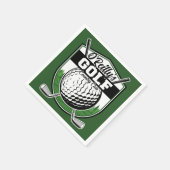 パーソナライズされたゴルファー選手プロゴルフカントリークラブ スタンダードカクテルナプキン (角)