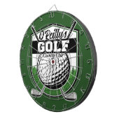 パーソナライズされたゴルファー選手プロゴルフカントリークラブ ダーツボード (正面右)