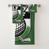 パーソナライズされたゴルファー選手プロゴルフカントリークラブ バスタオルセット (インサイチュ)