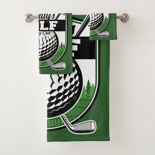 パーソナライズされたゴルファー選手プロゴルフカントリークラブ バスタオルセット (インサイチュ)