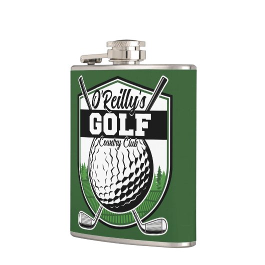 パーソナライズされたゴルファー選手プロゴルフカントリークラブ フラスク (左)