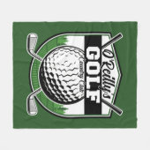 パーソナライズされたゴルファー選手プロゴルフカントリークラブ フリースブランケット (正面(横))