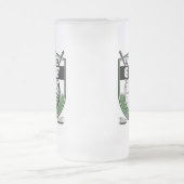 パーソナライズされたゴルファー選手プロゴルフカントリークラブ フロストグラスビールジョッキ (中央)