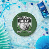 パーソナライズされたゴルファー選手プロゴルフカントリークラブ ペーパープレート (パーティー)