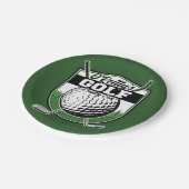 パーソナライズされたゴルファー選手プロゴルフカントリークラブ ペーパープレート (アングル)